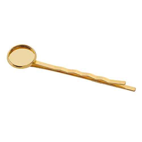 Bobby Pin Jewelry Tray Jewelry Tray 40PCS DIY Round Tray Hair Clips No- Metal Bobby Hair Clips Snap for Hair Accessories£¨Mixed coloring£© Metal Serving Tray Metal Hair Clips Jewelry Tray