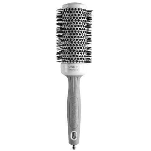 Olivia Garden Ceramic + Ion Round Thermal Hair Brush - Not Electrical - Professional Blowout Brush for Normal to Thick Hair
