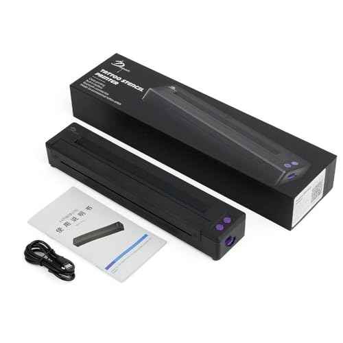 Rayyl Tattoo Stencil Printer Machine - Thermal Tattoo Printer Machine Kit Portable Tattoo Stencil Transfer Copier Printer for Tattooing Compatible with iOS£¦Android Smartphone £¦PC