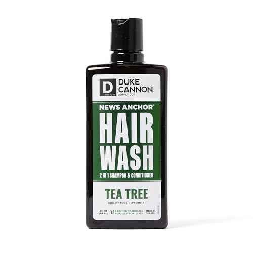 Duke Cannon Supply Co. News Anchor¢ç 2-in-1 Hair Wash - Tea Tree, 14 oz.