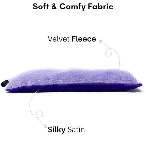 Mumu Wraps Lavender Aromatherapy Weighted Eye Pillow - Ideal for Sleeping, Yoga, and Meditation - Includes Extra Cover - Perfect Self-Care and Relaxation Gift for Women and Moms