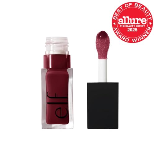 e.l.f. Glow Reviver Lip Oil, Nourishing Tinted Lip Oil For A High-shine Finish, Infused With Jojoba Oil, Vegan & Cruelty-free, Jam Session