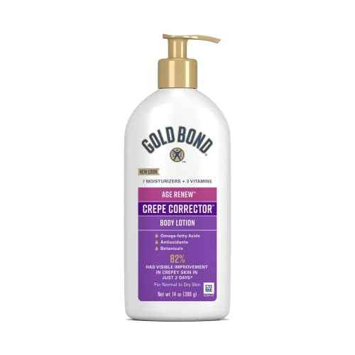 Gold Bond Age Renew Crepe Corrector Body & Face Lotion, Replenishing & Smoothing Formula, 14 oz., Packaging may vary