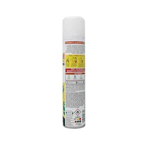 Batiste Dry Shampoo, Tropical Fragrance, Refresh Hair and Absorb Oil Between Washes, Waterless Shampoo for Added Hair Texture and Body, 6.73 OZ Dry Shampoo Bottle pack of 2