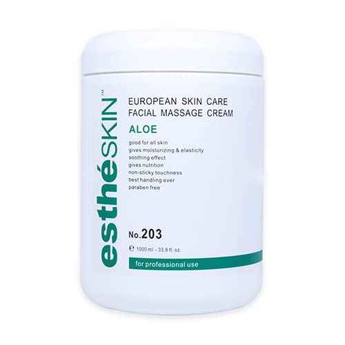 Aloe Facial Massage Cream for European Skin Care, 33.8 fl.oz. / 1000 ml