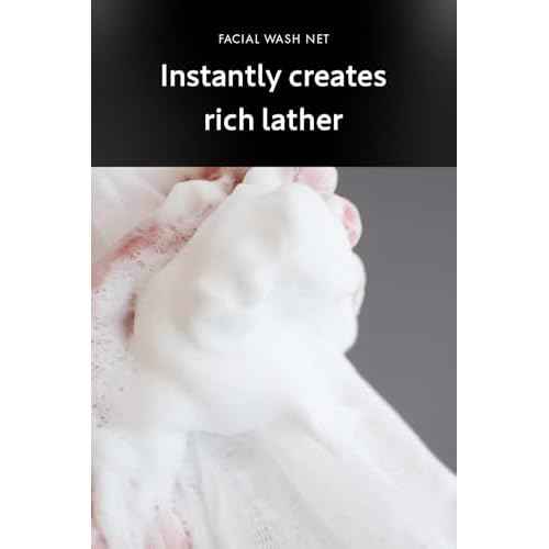 Foaming Face Wash Net for Men ? Japanese Skincare Tool for Quick Lather, Deep Clean, Non-Slip Mesh, Made in Japan