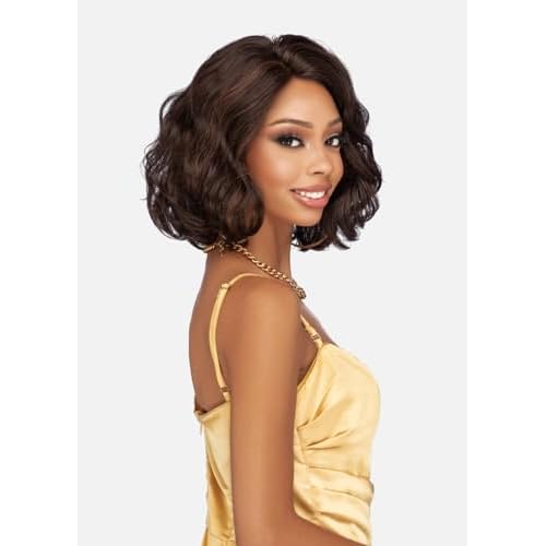 Vivica A. Fox HMBL-JARITA, Handmade & Hand-tied Wig with HD LACE, Supreme Human Hair Blend, Color 1B Off Black