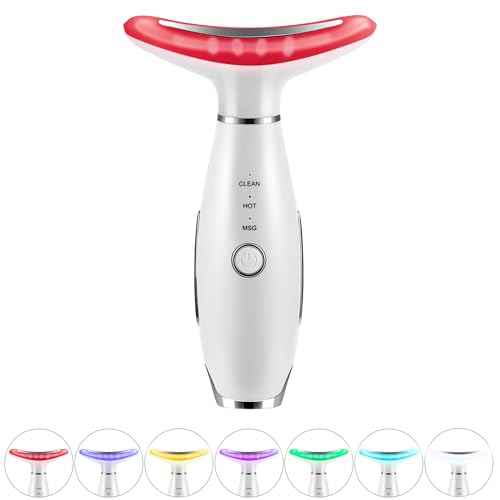 7-in-1 Red-Light-Therapy-for-Face and Neck, Face Neck Massager for Daily Skin Care Routine
