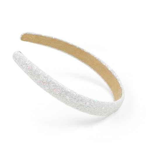 Glitter Headbands for Girls Women Non Slip Girls Headband, Sparkle Kids Headbands Cute Alice Head Band for Girl¡¯s Hair, Pink Hair Accessories for Women for Birthday Party Favors Back to School
