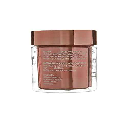 KISS COLORS & CARE Maximum Hold Edge Fixer, Non-Greasy Gel Formula Infused With Biotin B7, 24 Hour Hold, ¡®Sweet Peach¡¯ Scented, 3.38 Fl. Oz. (100 ml)