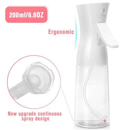 Continuous Spray Bottle,Hair Spray Bottle,Plants Water Spray Mist Bottle,Ultra-Fine Spray Bottle for Hair,Skincare, Plant Care, Pet Grooming, Cleaning(White)