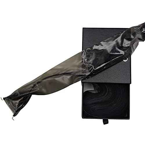 Tattoo Clip Cord Covers,DOWEI One Box of 100PCS Plastic Black Clip Cord Sleeves,Tattoo Clip Cord Bags for Tattoo Supply (Black)