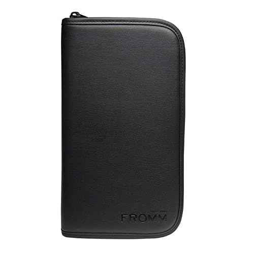 Fromm 8-Piece Zip Shear and Tool Case for Stylists and Barbers, Black, F1050