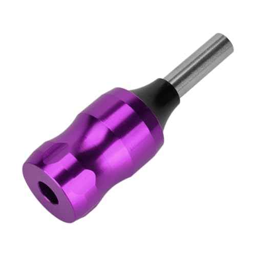 ATOMUS Tattoo Grip Handle, 24mm Short Aluminum Grip for Standard Needles 2mm Screw Lock Non-Slip Tattoo Machine Handle Lightweight Tattoo Equipment for Artists