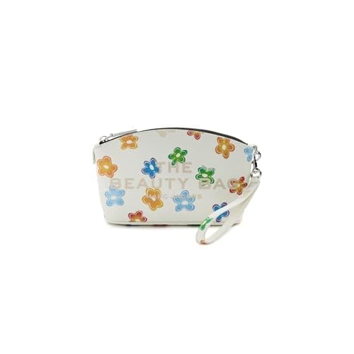 Marc Jacobs The Wild Daisy Leather Beauty Bag, White Multi