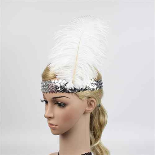 Women Flapper Headband Roaring 20s Accessories Fascinators for Women Hair Accessory Great Gatsby Headpiece