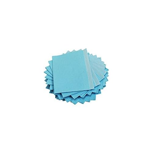Dental Bibs Sheets/Lap Cloths 125pcs Color Blue Disposable Tattoo Table Covers Clean Pad size 18" x 13.5" inch