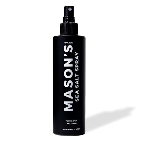 Mason¡¯s Pomade Sea Salt Spray for Men and Women - Texturizing Hair Spray with Aloe & Argan Oil - Lightweight, Non-Sticky for Beach Waves, Volume & Texture - Mountain Rain Scent - 8 oz