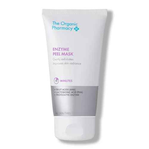 The Organic Pharmacy Enzyme Peel Mask with Vitamin C & Papaya, Nourishes Skin While Exfoliating to Reduce Acne and Fine Lines 2.03 fl. oz. / 60 ml