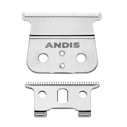 Andis 04850 GTX T-Outliner Stainless Steel Deep Tooth Replacement Blade for Trimmer, Carbon Steel Comfort Edge Blade - Zero Gapped - Polished (Pack of 1)