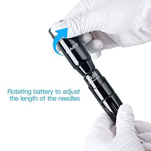 Mast Tattoo Tour Cordless Tattoo Machine Kit Cartridge Tattoo Gun with 50Pcs Liner Shader Needles Complete Tattoo Supplies Kit for Beginners