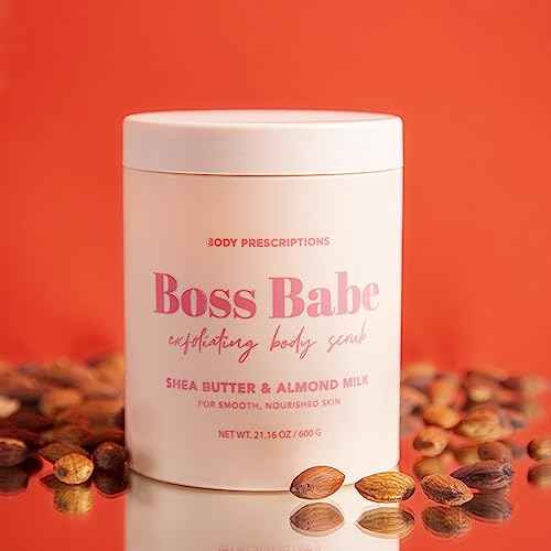 Body Prescriptions Exfoliating Body Scrub ? Body Cleanser for Nourished, Ultra-Smooth Skin, Shea Butter and Almond Milk