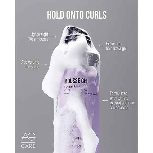 AG Care Mousse Gel Extra-Firm Curl Retention, 10 Fl Oz