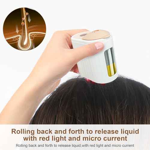 2 in 1 Electric Hair Oil Applicator,Scalp MassagerScalp Brush, Oiling Applicator for Growth Fluid Essential Oil Serum Treatment Medicine