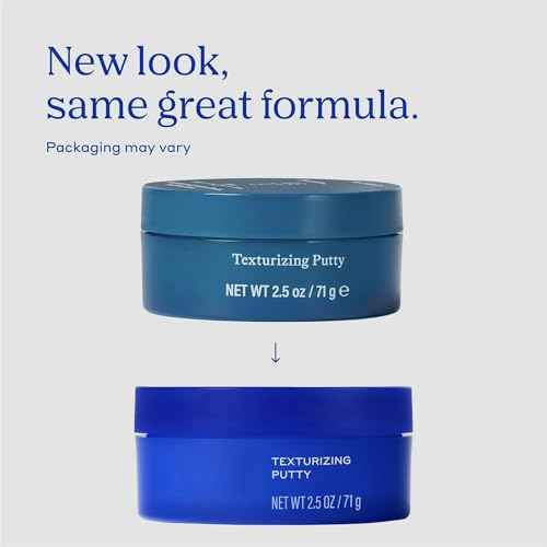 Men's Hair Texturizing Putty, Medium Hold with Matte Finish, 2.5 oz