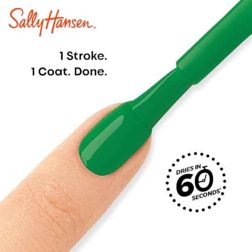Sally Hansen Insta-Dri Halloween Nail Polish | Quick Dry, Long Lasting, Streak-Free Shine | Opaque, Glossy | 729 Eerie-sistible | Bright Green Nail Color