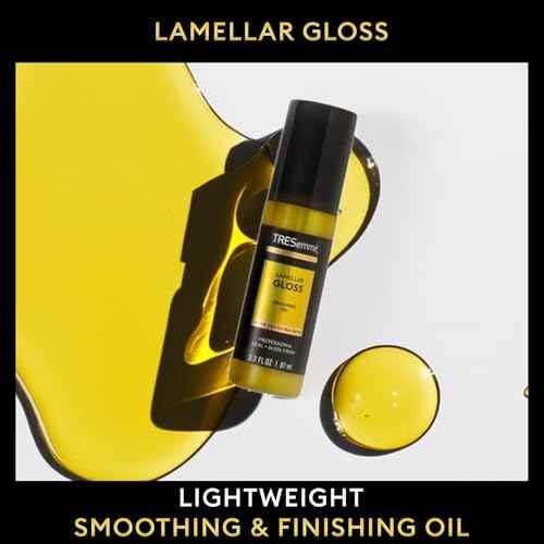 TRESemm? Finishing Hair Oil, Lamellar Gloss 3-Pack ? Hair Smoothing Products for Glossy Hair, Sleek Looks & Frizz Control, 3.3 Oz Ea