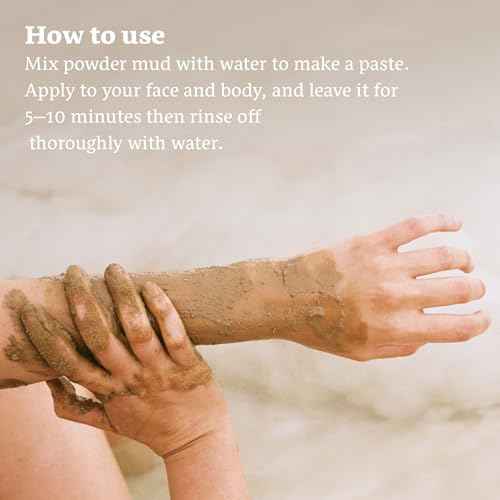 Dead Sea Mud Powder 100% Pure Cosmetic Clay Powder Rich in Minerals - Gentle Face Exfoliator Powder for Deep Cleansing, Body Scrub, or Clay Mud Mask - Pore Cleansing & Skin Detox - 1kg