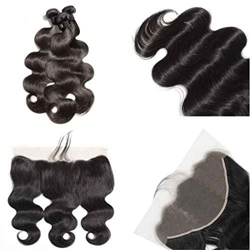 360 Blue Lace Front Wig - Pre-Plucked Straight HD Glueless Lace Wig - Synthetic Dark Blue Long Straight - 32inch