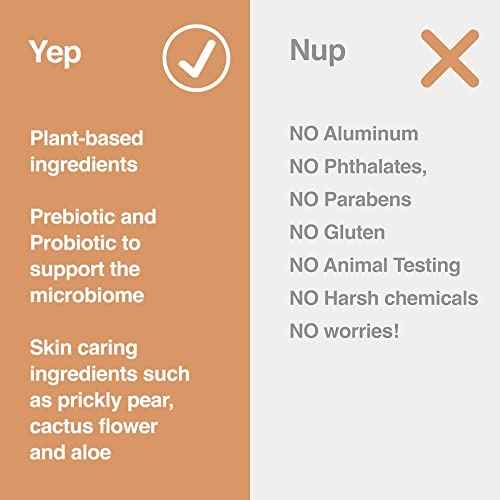 Hume Supernatural Aluminum Free Deodorant for Women & Men - Safe for Sensitive Skin - Probiotic, Plant-Based, Baking Soda Free, Aloe, & Cactus Flower, Anti Sweat, Stain & Odor - Amber Woods, 3-Pack