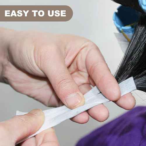 140pcs Perm Papers for Hair, Thin End Papers for Hair Perm, High-Temperature Resistant Perm End Paper for Professional Hair Salon Home Use- White