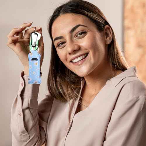 Pengxiaomei Chapsticks Holder Keychain for Lipstick Stocking Stuffers for Women