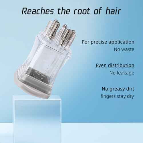 2pcs Hair Applicator Tool, Fast Apply Applicator Bottle Easy to Clean Root Comb for Hairs Oil Scalp Oil Serum Massager for Hairs Growth