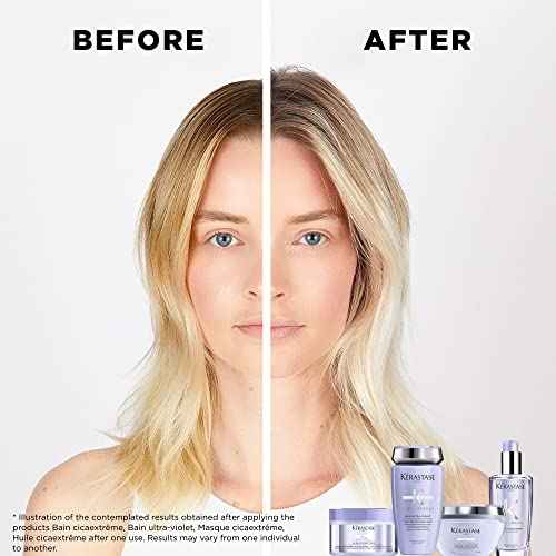 KERASTASE Blond Absolu Cicanut Serum - Overnight Hair Serum, Hydrates and Softens Color Treated Hair, With Hyaluronic Acid and Edelweiss Flower