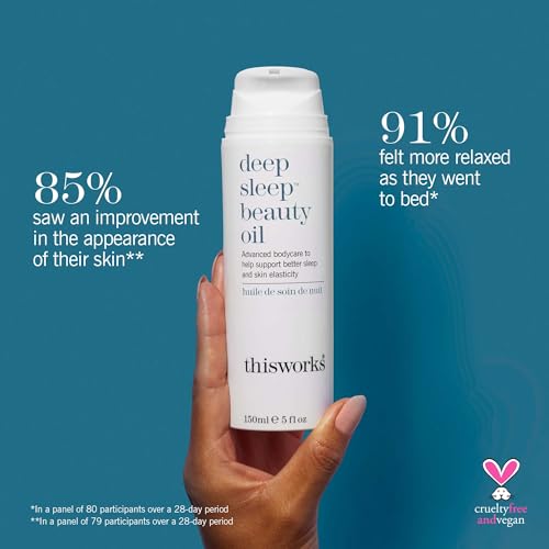 This Works Deep Sleep Beauty Oil ? Clinically Proven Nighttime Treatment with Bakuchiol & Botanical Oils, Improves Skin Elasticity & Barrier Function, 5 Fl Oz