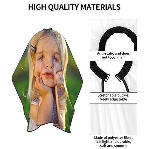 Custom Barber Cape Personalized Hair Cutting Capes with Adjustable Neckline Hairdresser Cape for Home Salon Barbershop