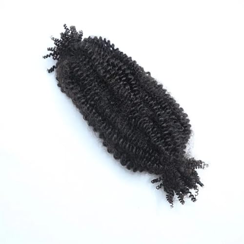 Human Hair Springy Twist Hair Extensions 100% Human Hair Springy Afro Twist Hair Extensions Natural Color 20 Inch 100g
