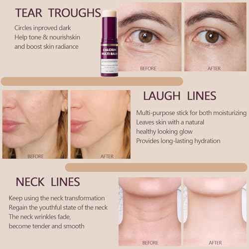 Lingyun Calcium Multi Balm Stick, Calcium Volume Multi Balm,Korean Collagen Wrinkle Care Stick,Intensive Repair & Moisturizing Cream, Firming Skin,Anti-aging Suitable for Eyes, Neck, Face (1)