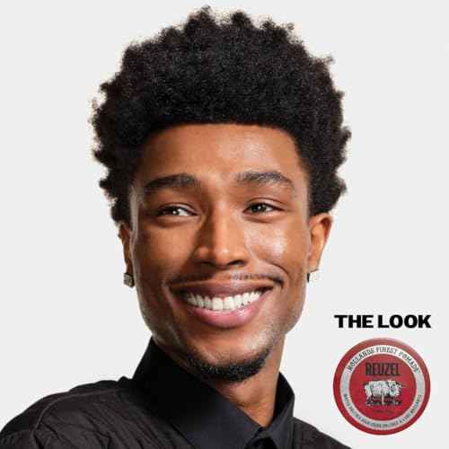 REUZEL Red Pomade, Medium All Day Hold, Water Soluble Styling, High Shine and Flake Free, Easy To Wash Out, For All Hair Types