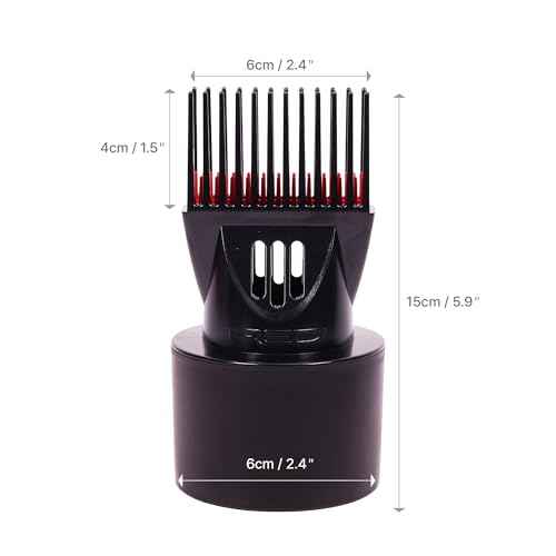 Red by Kiss Universal Detangling Blow Dryer Hair Styling Pik ? Double Layer Pik Attachment for Smooth, Frizz-Free Hair ? Compatible with All Hair Dryers, Wigs, Weaves & Natural Hair