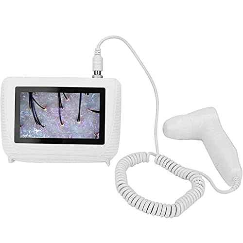 Skin Diagnosis Hair Analyzer, 5 Inch Screen Digital Skin Diagnosis Scanner System, Skin Hair Blackhead Scalp Detector Skin Hair Scalp Detector