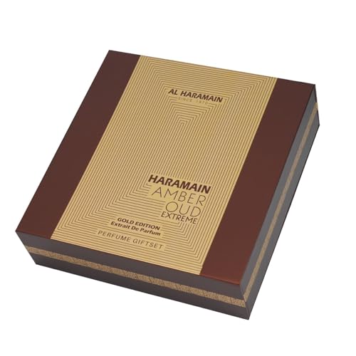 Al Haramain Amber Oud - Gold Edition Extreme for Unisex - 3 Pc Gift Set 2.5oz Extrait De Parfum Spray, 1oz Extrait De Parfum Spray, 6.6oz Body Spray