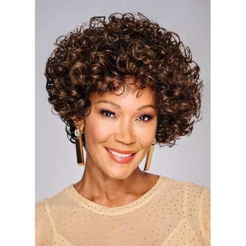 Kim Kimble Leilani Voluminous Spiral Curly Wig by Hairuwear, Average Cap - MC4-10SS Espresso Martini