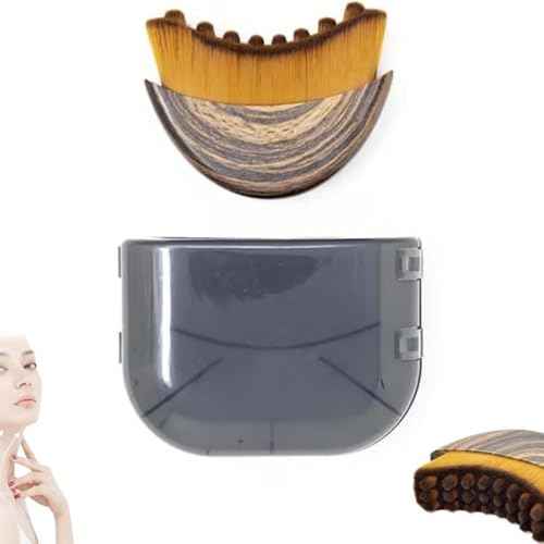 Lymphatic Contour Face Brush, The Lymphatic Drainage Massager for Face, Soft Dry Brushing Beauty Tool for Chin & Jawline Sculpting