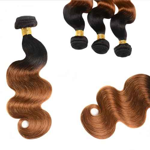 Brown Human Hair Bundles #30 Body Wave 16 18 20 Inch Brazilian Virgin Hair Double Weft Wet and Wavy No Tangle Hair Extensions for Women