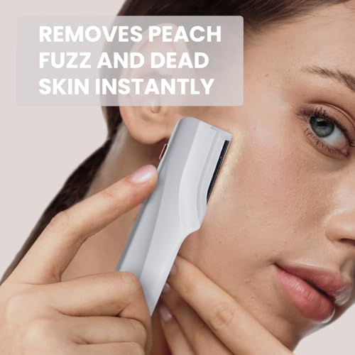 Electric Dermaplaning Tool for Face - Professional Exfoliation and Peach Fuzz Removal | Painless Facial Hair Remover for Smooth, Radiant Skin